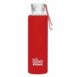 Botella-reutilizable-bbo-funda-silicona-rojo-irisana