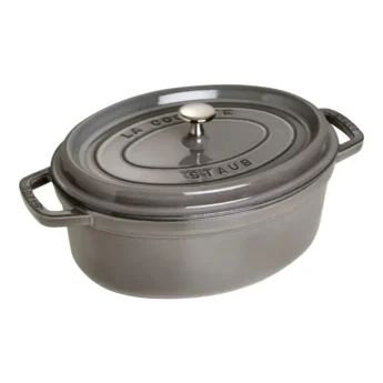 Cocotte Hierro Fundido Staub Ovalada Gris Grafito