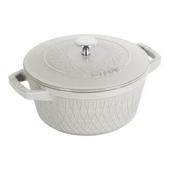 Cocotte twister Satub 24 cm blanc tòfona