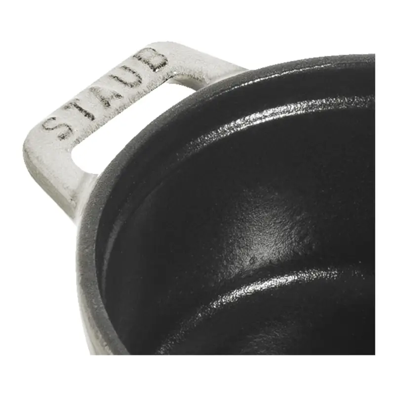 Mini cocotte Staub 10 cm blanc tòfona nansa
