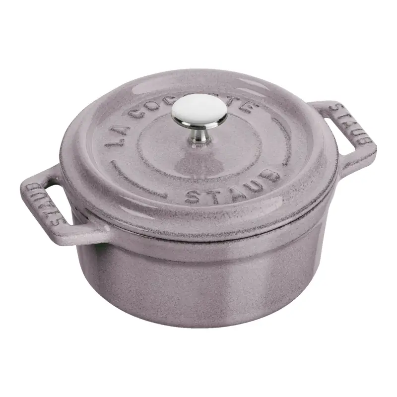 Mini cocotte redonda Staub 10 cm rosa cerezo