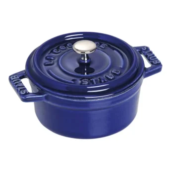 Mini cocotte redonda 10 cm Staub azul oscuro