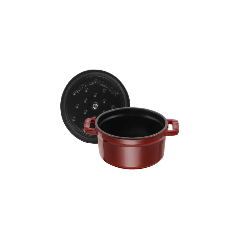 Mini cocotte redonda 10 cm Staub Granadina vista interior