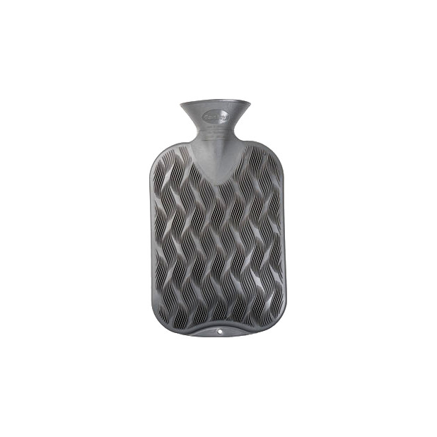 Bolsa de agua caliente con capacidad de 2 L acabada en color antracita gris