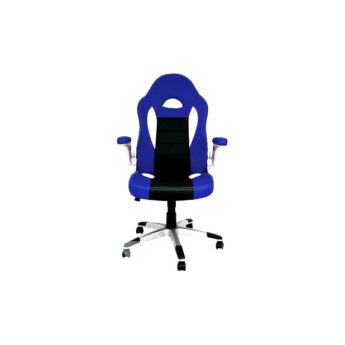 Cadira oficina gaming blau i negre