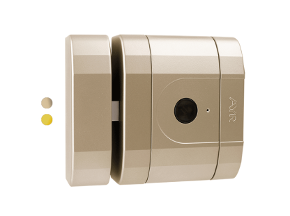 Bloqueo electrónico de seguridad Invisible Int-Lock con alarma y aplicación móvil en color níquel