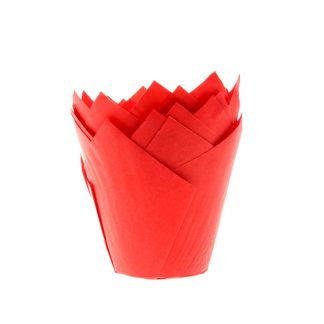 Cápsulas CupCakes Tulipán Rojo