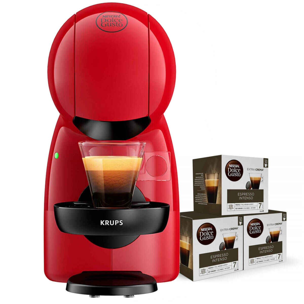 Cafetera Dolce Gusto Piccolo XS + 48 capsulas PACK •