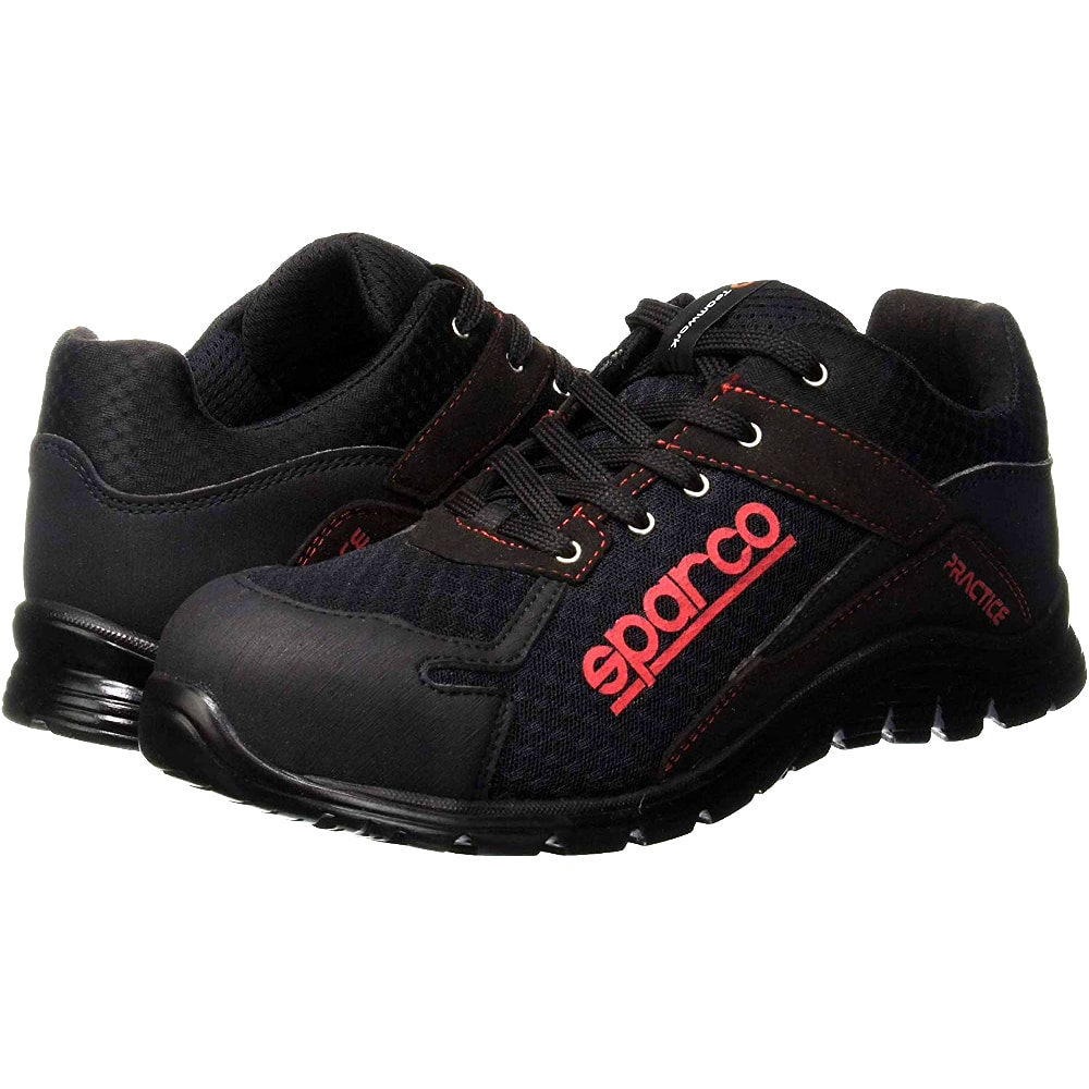 Zapatillas de Seguridad SPARCO Practice S1P - Negro y azul eléctrico