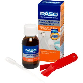Eliminador de adhesivos y etiquetas PASO