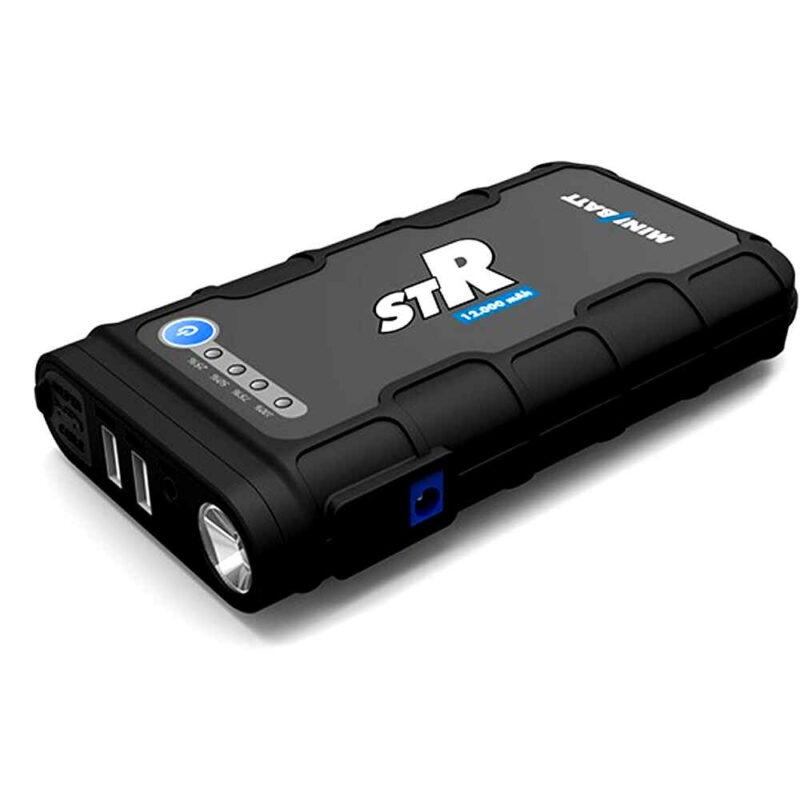 Arrancador cargador de batería Minibatt STR para vehículos y dispositivos electrónicos como móviles, iPad, ordenadores, 12000 mah