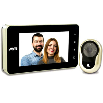Mirilla digital AYR gama FACE modelo 758 alarma y grabadora de imagenes para la seguridad del hogar