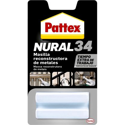 Masilla selladora adhesiva para metales Pattex Nural 34
