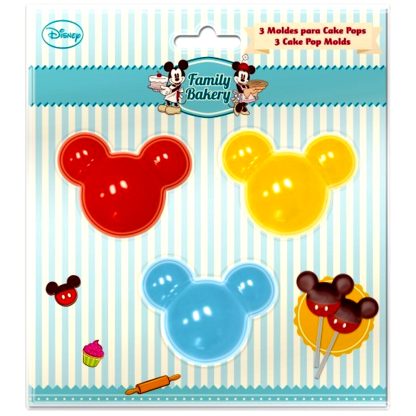 Moldes para cake pops repostería FAMILY BAKERY en forma Mickey Mouse