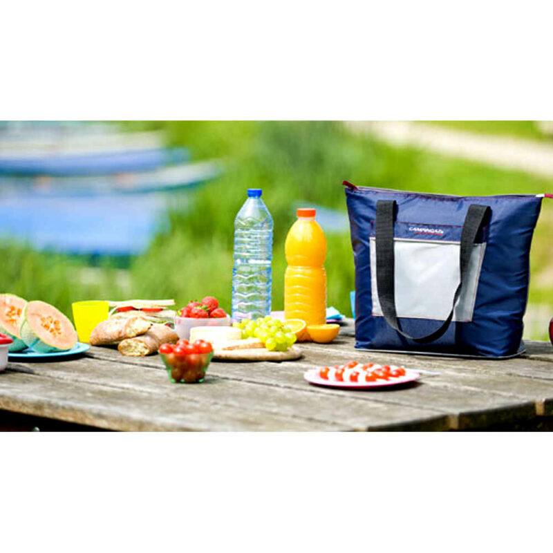Nevera flexible porta-alimentos plegable CAMPINGAZ con PEVA para botellas y alimentos a càmping y playa