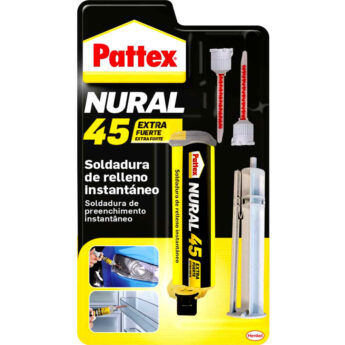 Soldadura instantánea para rellenar superficies irregulares Pattex Nural 45, adhesivos profesionales, soldadura instantánea