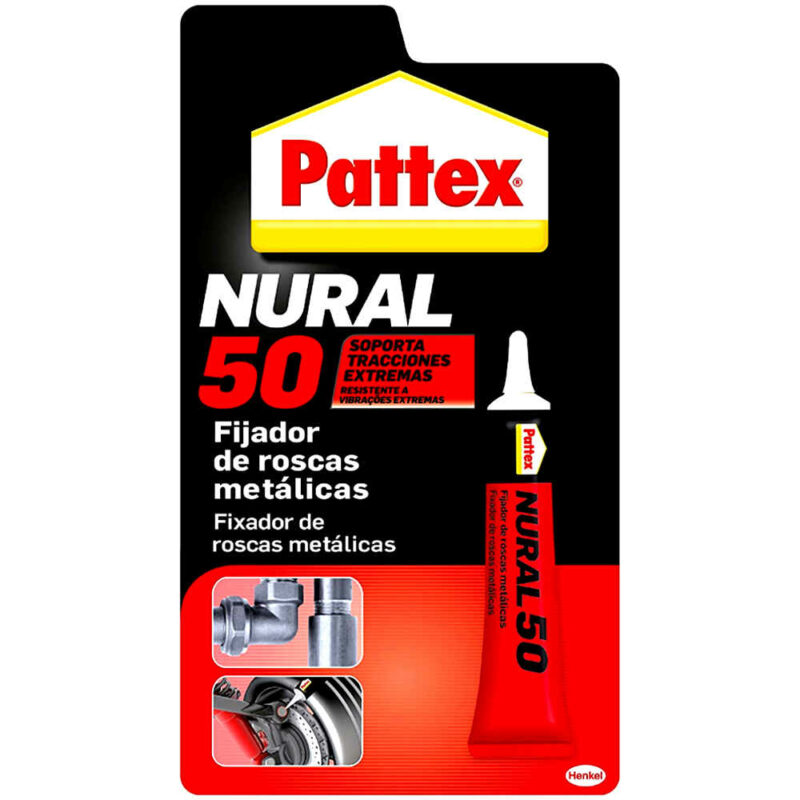 Pattex Nural 50 adhesivo profesional para tornillos y roscas mecánicas
