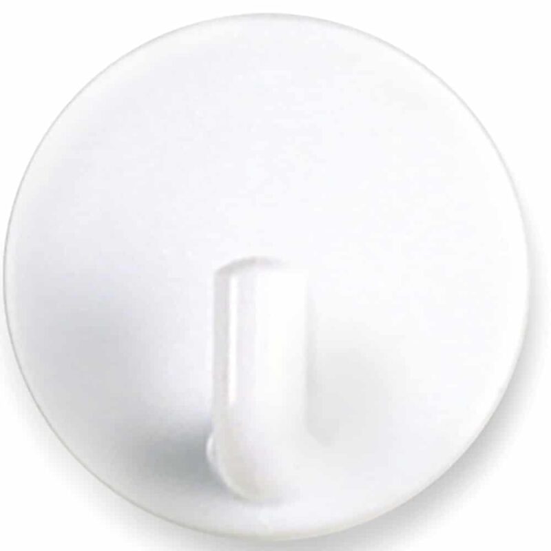 Colgador adhesivo circular blanco 2 unidades de INOFIX