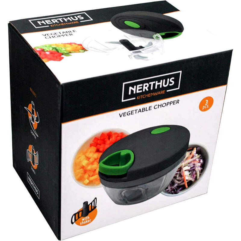 Picadora talladora trituradora d'aliments verdures i fruites Mini Chopper NERTHUS per a cuina