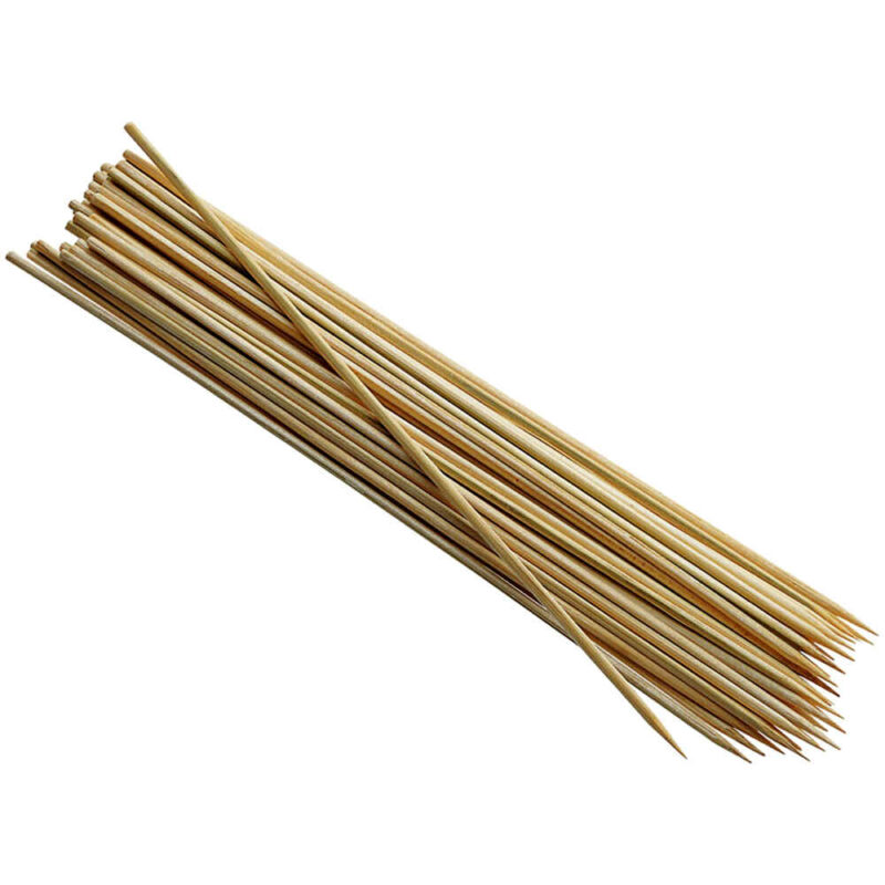 Palets bambú per a pinxos i brotxetes de fruita o dolços de rebosteria, cuina i prepara amb IRIS