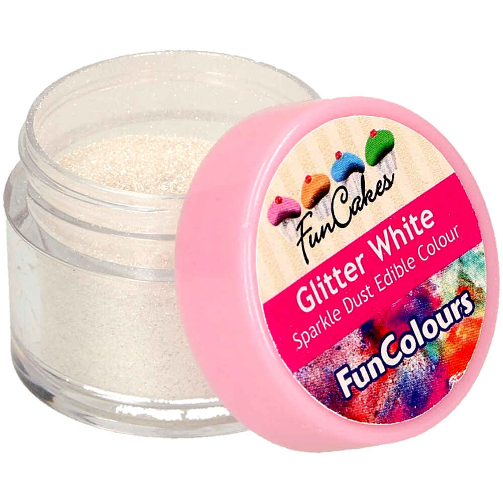 Comprar purpurina comestible blanca Rainbow Dust