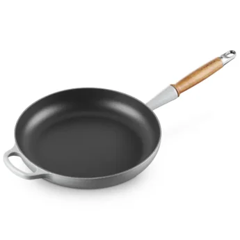 Paella Signature de Ferro colat amb Mànec de Fusta Mist Grey 28 cm Le Creuset ®