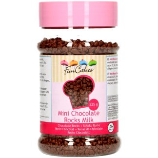 Sprinkles decorativos mini rocas de chocolate con leche FUNCAKES