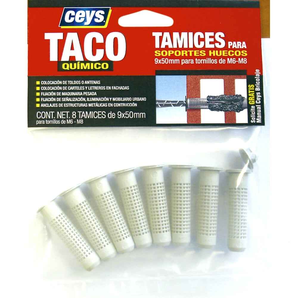 ▷ Comprar Anclaje quimico Quilosa EV1 + 10 tamices para taco
