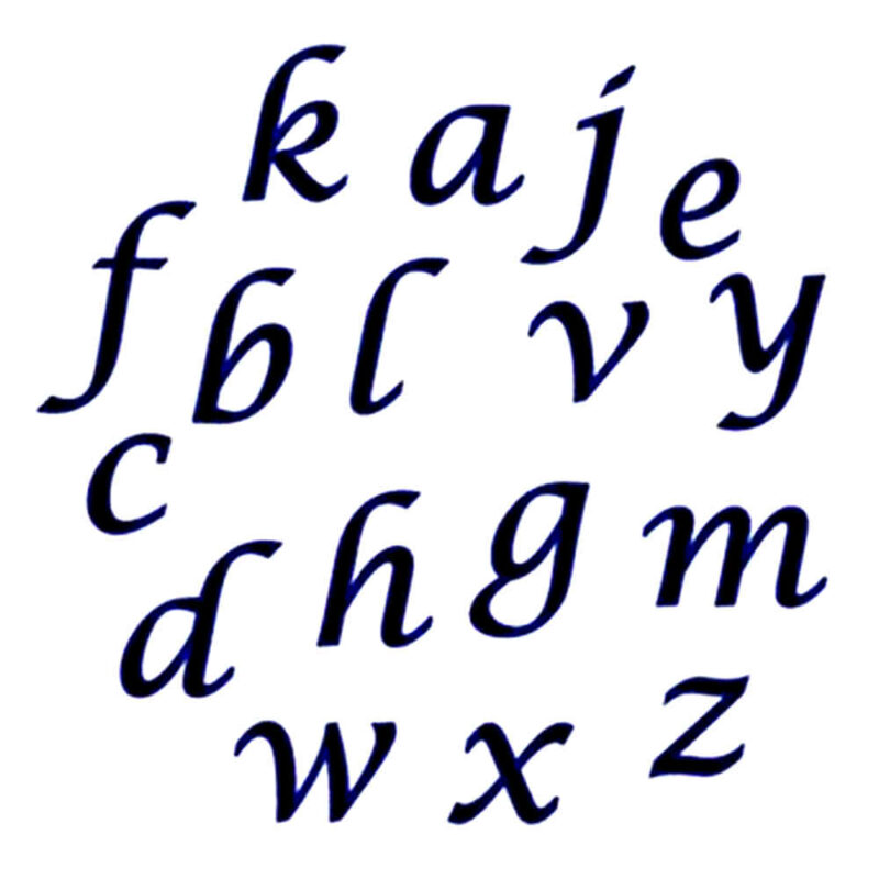 Tallador de rebosteria Abd FMM d'alfabet de lletres i números