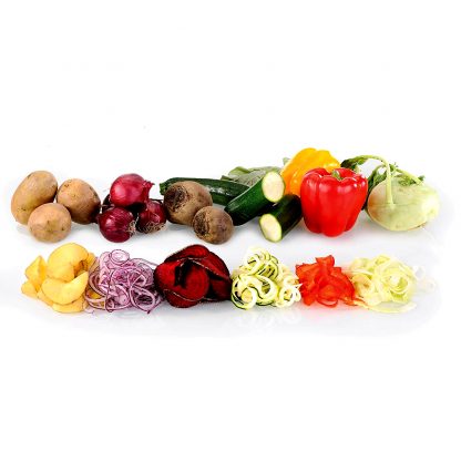 Cortador de verduras en espiral GEFU para patatas, zanahorias, pimientos y mucho más