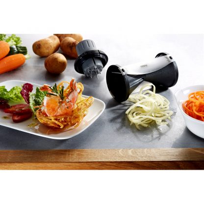 Cortador de verduras Spirelli GEFU para cortar verduras en espiral, cocina y accesorios