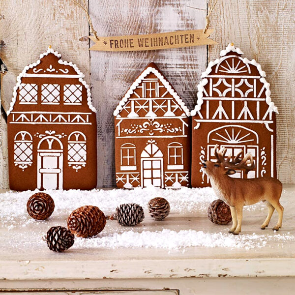 Cortadores + plantillas para galletas de repostería de la temática de navidad e invierno BIRKMANN