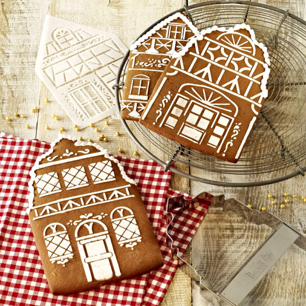 Cortadores + plantillas para galletas de repostería de la temática de navidad e invierno BIRKMANN