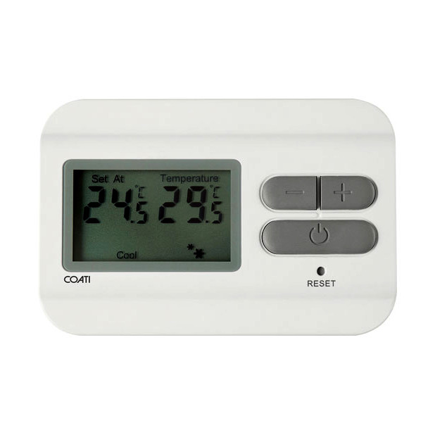 Termòstat digital per a calefacció i aire condicionat