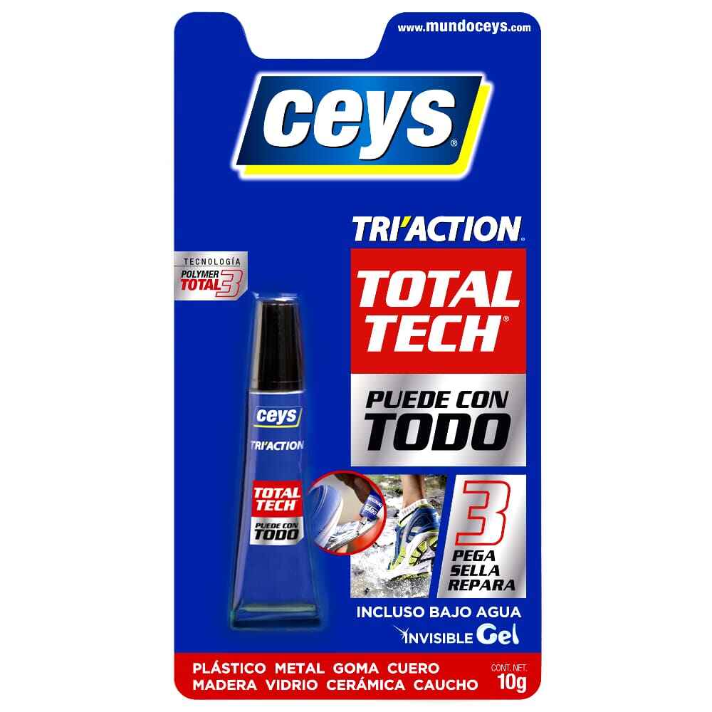 Tri'action total tech adhesivo 3 en 1 ceys •