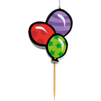 Vela de aniversario globo colores ibili